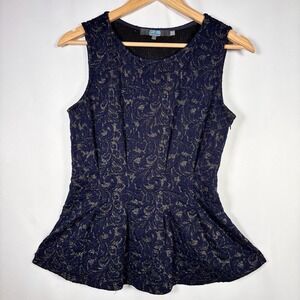 Eva Franco Anthropologie Top Womens S Peplum Evening Elegant Going Out Luxury